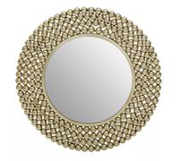 Orsina Templar Gold Finish Beaded Wall Mirror