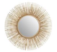 Orsina Templar Gold Finish Sunburst Wall Mirror Orsina Gold