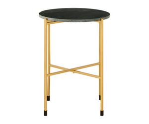 Orsina Templar Large Green Marble Top Side Table
