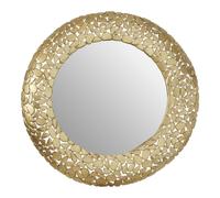 Orsina Templar Pebble Effect Round Wall Mirror in Gold Orsina Gold