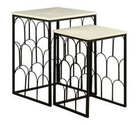 Orsina Templar Set Of 2 Marble Tops Side Tables