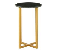 Orsina Templar Small Marble And Iron Side Table