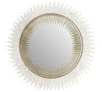 Orsina Templar Spoke Pewter Finish Wall Mirror