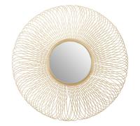 Orsina Templar Twisted Wire Wall Mirror in Gold Orsina Gold