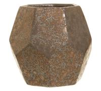 Orsina Textured Large Ceramic Planted, Handcrafted Garden Flower Pots, Glazed Finish Planter For Artificial Flowers