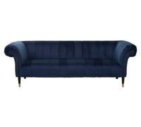 Orsina Three Seat Midnight Velvet Sofa