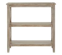 Orsina Three Shelf Winter Melody Book Case, Pine Wood Tall Book Shelf, Large Book Case For Home & Office