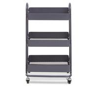 Orsina Three Tier Trolley, Lightweight & Compact Storage Garden Trolley in Grey Orsina Grey