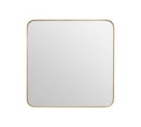 Orsina Tia Medium Gold Finish Square Wall Mirror Orsina Gold