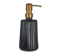 Orsina Ticino Brittany Glass Lotion Dispenser in Black Orsina Black