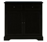 Orsina Timeless Design Black Wooden Sideboard, Spacious Sideboard For Livingroom, Durable Sideboard Cabinet