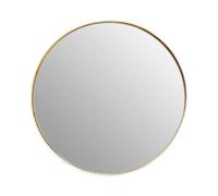 Orsina Timeless Small Gold Finish Wall Mirror, Easy To Install Circular Wall Mirror, Versatile Mirror For Home