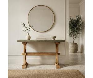 Orsina Traditional Wooden Console Table, Rustic Console Table, Wood Console Table, Traditional Console Table