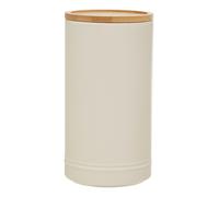 Orsina Trendy Black Stoneware Canister With Airtight Lid, Functional Storage Jar, Countertop Storage Containers in Cream Orsina Cream