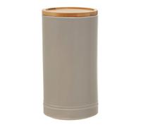 Orsina Trendy Black Stoneware Canister With Airtight Lid, Functional Storage Jar, Countertop Storage Containers in Grey Orsina Grey