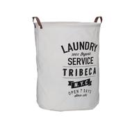 Orsina Tribeca Laundry Bag, Faux Leather Handles in Grey Orsina Grey