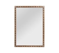 Orsina Tribeca Wall Mirror with Stud Detail in Natural Orsina Natural