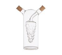 Orsina Two In One Design Oil & Vinegar Grapes Inner Bottle, Innovative Oil & Vinegar Dispenser, Vinegar Sprayer in Clear Orsina Clear