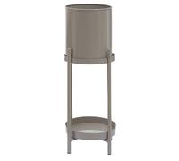 Interiors by PH Asher Two Tier Grey Plant Stand, Grey