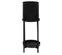 Orsina Two Tier Plant Stand, Versatile Display Garden Flower Stand, Lightweight Garden Plant Pot Stand in Black Orsina Black