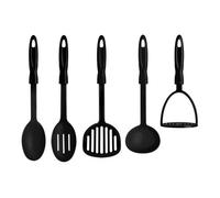 Orsina Tyri 5 Piece Black Nylon Kitchen Tool Set