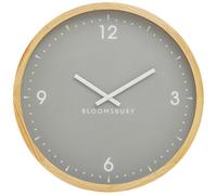 Understated Design Of Our Grey Wall Clock, Stylish Big Clock, Compact Lightweight Clock For Outdoor Indoor Premier Housewares Grey One Size