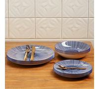 Premier Housewares Maya Blue/White 12 pc Dinner Set