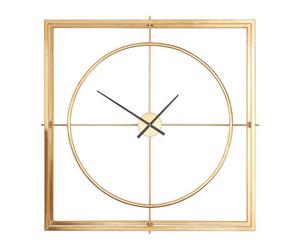 Orsina Unique Cross Hair Design Metal Wall Clock, Easy To Read Minimal Hands Big Clock On Wall, Kitchen Clock