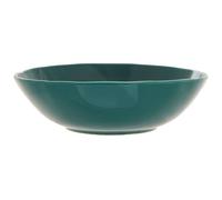 Orsina Unique Dark Green Soup Bowl, High-Quality Porcelain Bowl With Raised Leaf Detailing, Glazed Finish Deep Bowl Orsina Green