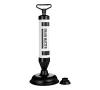 Orsina Unique Drain Master Multi Drain Pump Plunger, Bathroom & Kitchen Plunger Pump, Multi-Head Drain Unblocker in Black Orsina Black