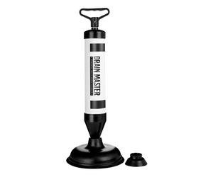 Orsina Unique Drain Master Multi Drain Pump Plunger, Bathroom & Kitchen Plunger Pump, Multi-Head Drain Unblocker in Black Orsina Black