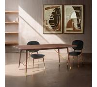 Orsina Upholstered Dining Chair, Durable Dining Chair For Breakfast, Practical Leather Chair For Dining Room in Black Orsina Black