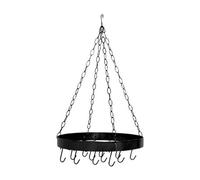 Premier Housewares Matt Black Round Ceiling Rack