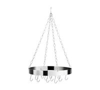 Orsina Valen Matt Chrome Round Ceiling Rack in Silver Orsina Silver
