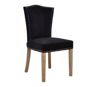 Orsina Velvet Dining Chair, Classic Velvet Chair, Cozy Dining Chair for Dining Room, Living Room, Home, Office in Black Orsina Black