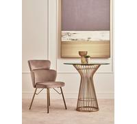 Veneto Mink Velvet Chair - Brown