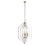 Orsina Venice Hexagonal Chandelier in Silver Orsina Silver