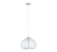Premier Housewares Lavis 1 Bulb Silver Finish Pendant Light