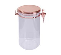 Premier Housewares Versatile 1100ml Canister With Copper Lid | Airtight Seal Storage Jar With Lid For Kitchen | Stylish Glass Jar With Lid | Functional Pickling Jar With Lid