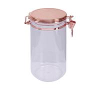 Premier Housewares Versatile 1100ml Canister With Copper Lid | Airtight Seal Storage Jar With Lid For Kitchen | Stylish Glass Jar With Lid | Functional Pickling Jar With Lid