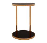 Orsina Versatile 2 Tier Side Table, Functional Small Side Table By Couch For Livingroom, Elegant Design Small Table