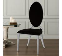 Orsina Versatile Black Velvet Dining Chair, Durable Modern Chair For Dinner, Sleek Luxury Chair For Livingroom Orsina Black