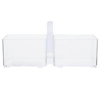 Orsina Versatile Clear Plastic Kitchen Organiser With Handle, Integrated Handle Storage Boxes, Versatile Boxes Orsina Clear