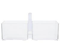 Orsina Versatile Clear Plastic Kitchen Organiser With Handle, Integrated Handle Storage Boxes, Versatile Boxes