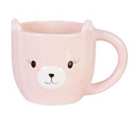 Orsina Versatile Design Bear Mug, Elegant Small Milk Mug For Bedroom, Dishwasher Safe Coffee Mug For Livingroom in Pink Orsina Pink