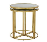Orsina Versatile Design Nesting Tables, Elegant Round Top Nesting Tables, Sturdy And Durable Modern Nesting Table