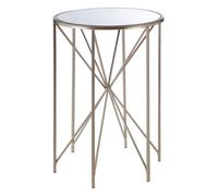 Orsina Versatile Design Side Table, Sleek Industrial Table For Bedroom, Everyday Use Lounge Table For Livingroom in Gold Orsina Gold