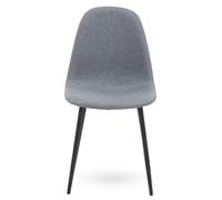 Interiors by Premier Salford Fabric Dining Chair Premier Housewares Grey One Size