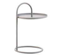 Orsina Versatile Grey Hanging Top Side Table, Space Saving And Functional Lounge Table, Sleek Side Table By Couch