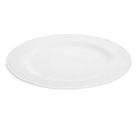 Orsina Versatile Large Embossed White Plate, Subtle Embossed Detailed Dinner Plate For Kitchen, Everyday Use Plate